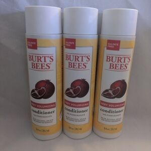 3x Burt's Bees Very Volumizing Conditioner w/ Pomegranate - 10 fl oz each (New)